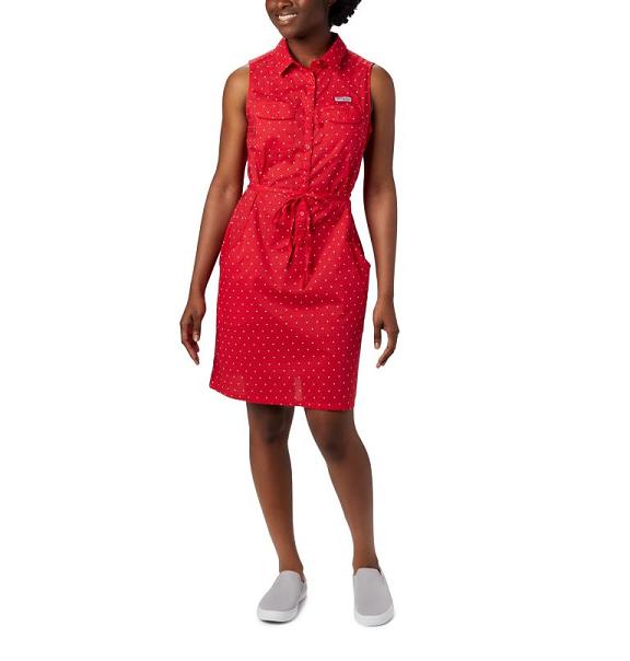 Columbia PFG Bonehead Dresses Women Red USA (US726690)